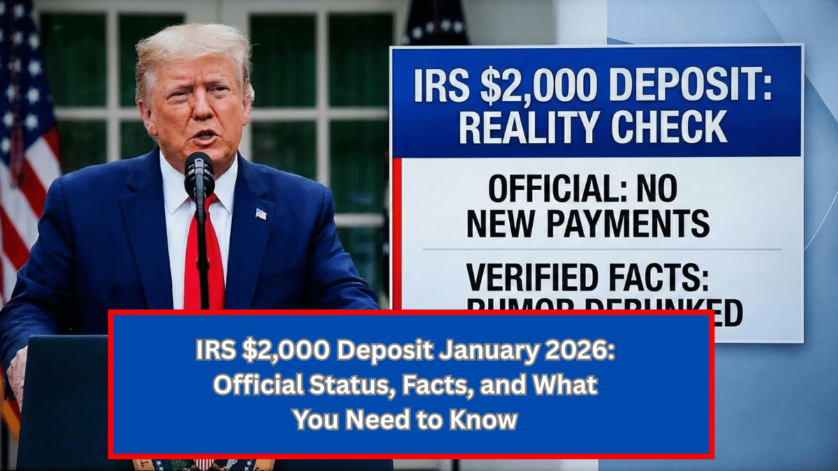 IRS $2,000 Deposit January 2026