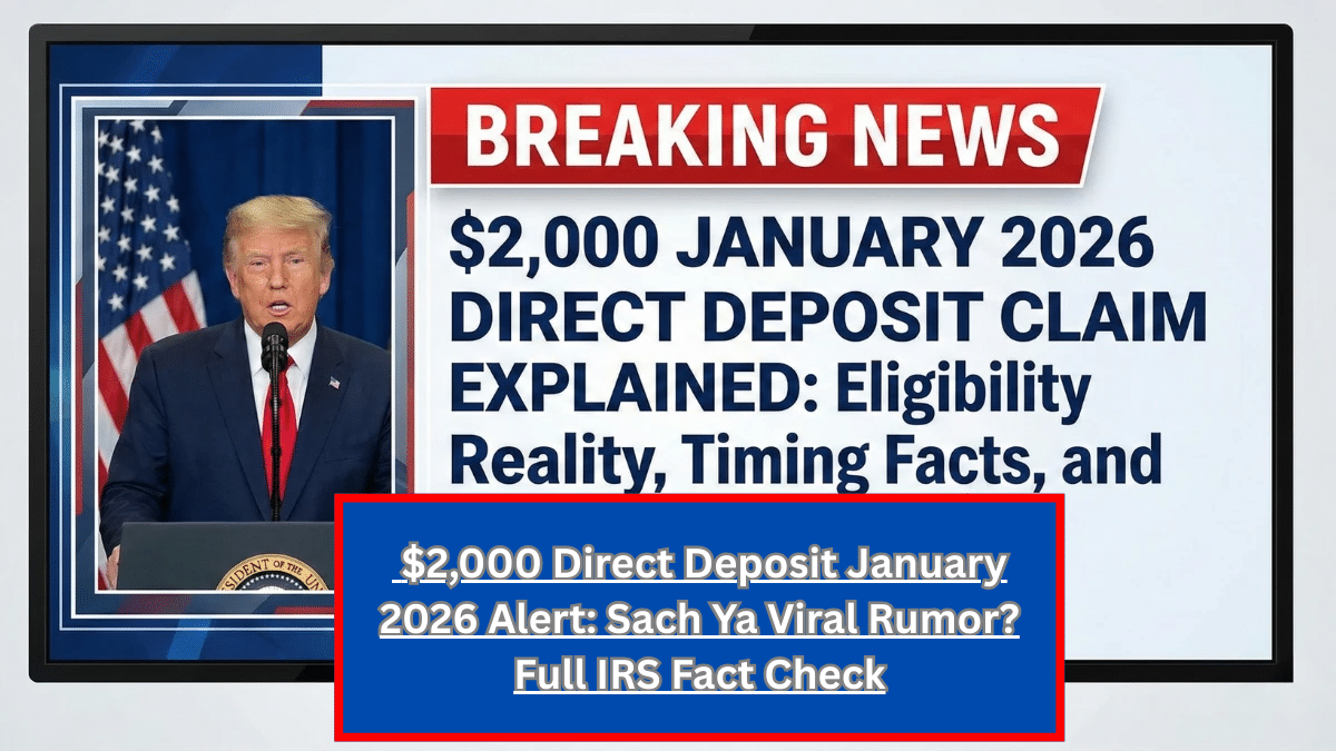 $2,000 Direct Deposit January 2026 Alert