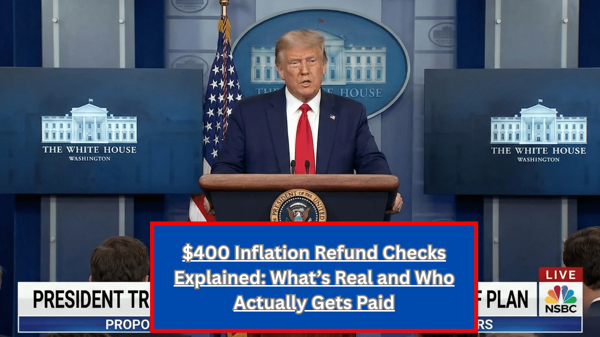 $400 Inflation Refund Checks Explained