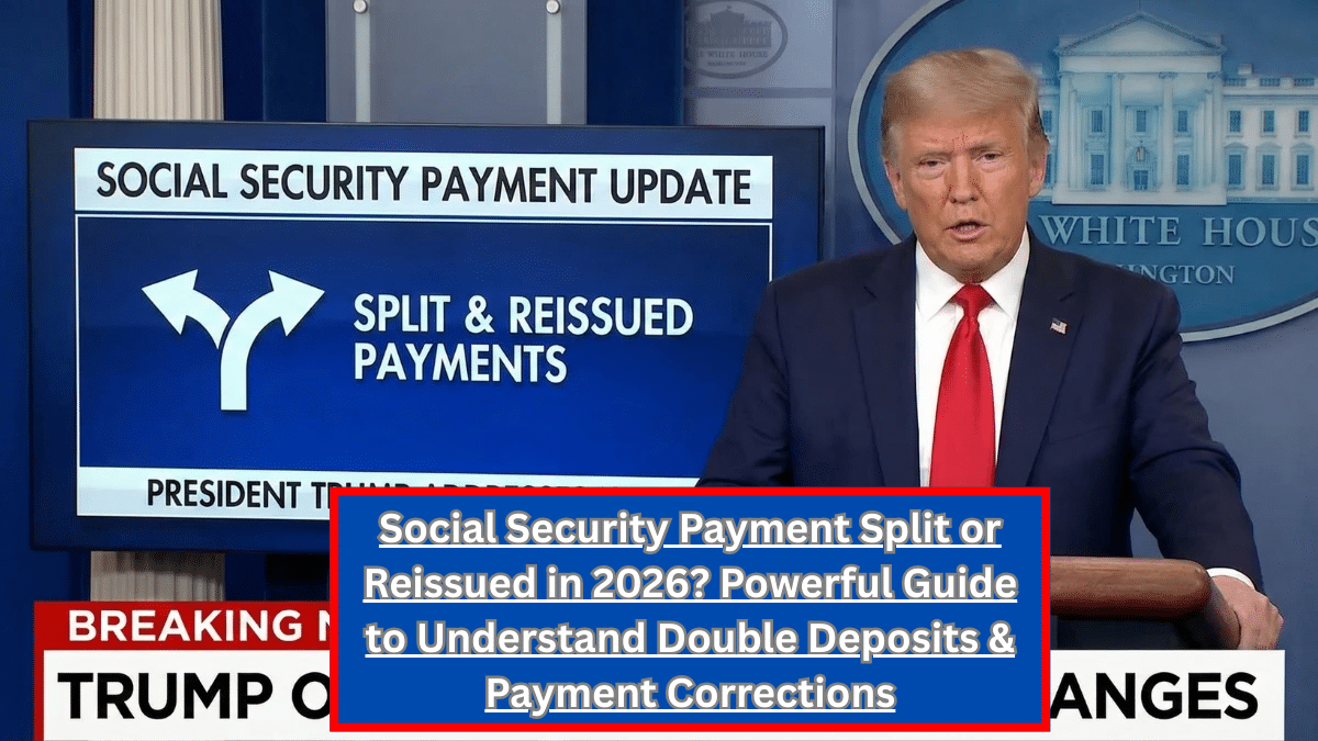 Social Security Payment Split or Reissued in 2026