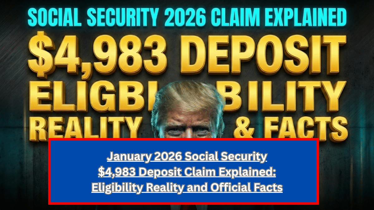 January 2026 Social Security $4,983 Deposit Claim Explained
