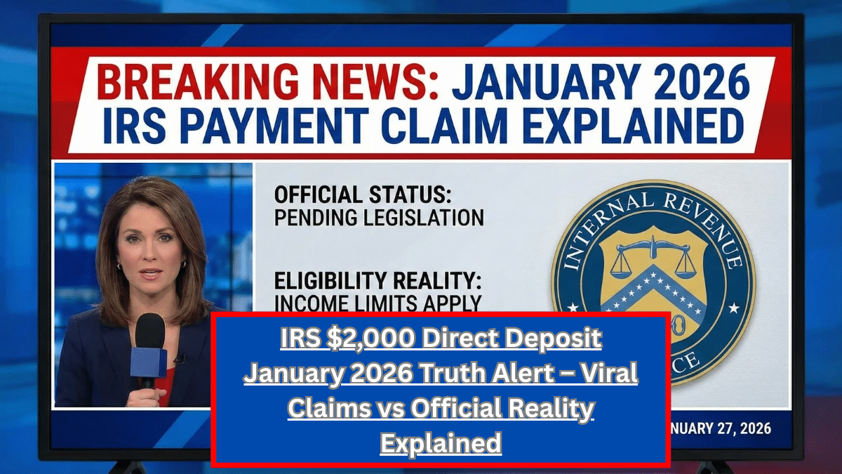 IRS $2,000 Direct Deposit January 2026 Truth Alert